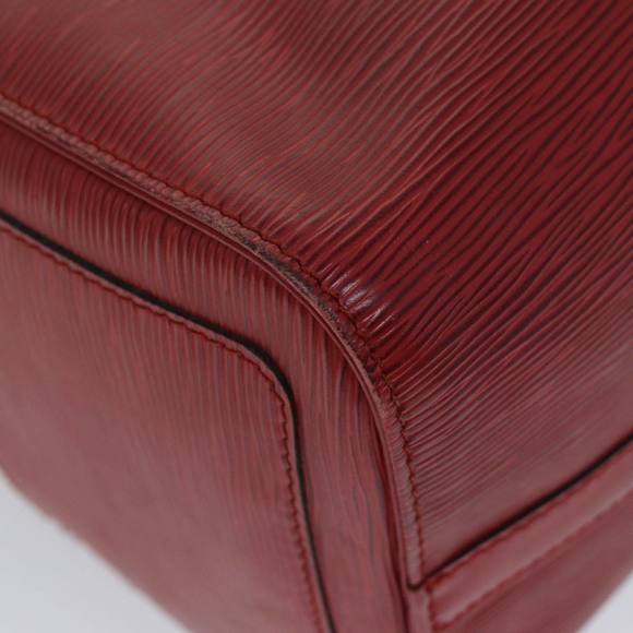 LOUIS VUITTON Epi Speedy 30 Hand Bag Castilian Red M43007 LV Auth 76072 - Picture 14 of 16